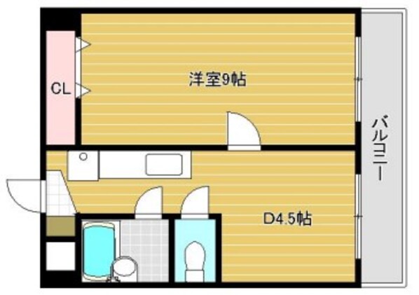 野里駅 徒歩7分 4階の物件間取画像